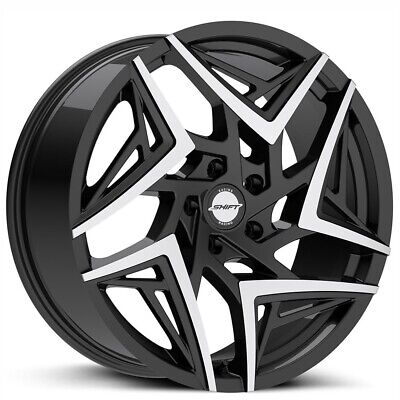 Valve 20x8.5 5x112 +35 Gloss Black Machined Tips