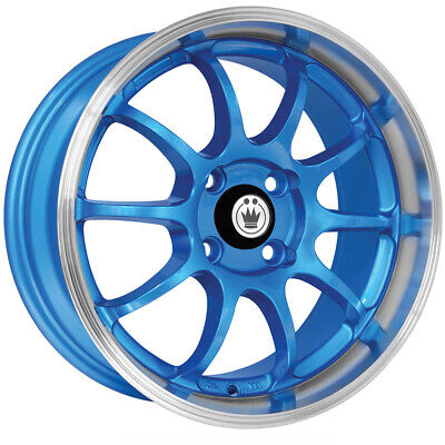 Lightning 15x7 4x100 +38 Blue / Machine Lip