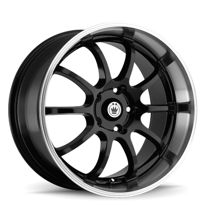 Lightning 14x6 4x100/4x114.3 +38 Black / Machine Lip