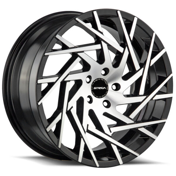 Nido 24x9.5 6x139.7 +24 Gloss Black Machined Tips