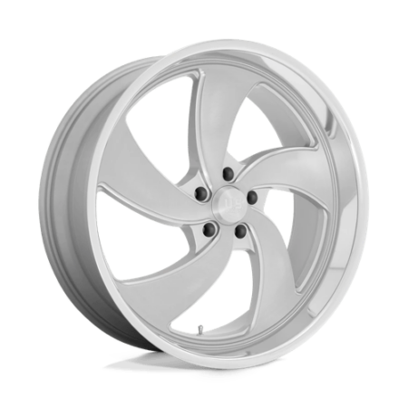 U134 Desperado 24x9 5x127 +1 Silver Brushed Face Milled Diamond Cut Milled