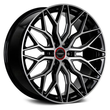 HF63 24x10 6x139.7 +25 Black Machined / Milled