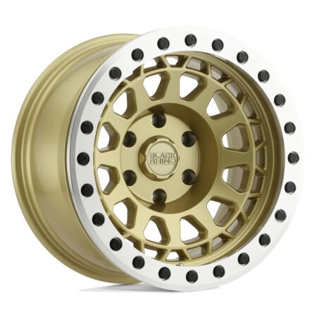 Primm Beadlock 17x8.5 5x127 -38 Matte Gold W/ Machined Ring