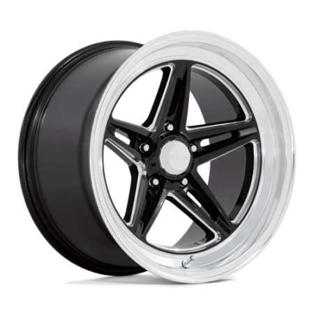 VN514 Groove 18x10 5x114.3 +0 Gloss Black Milled With Diamond Cut Lip