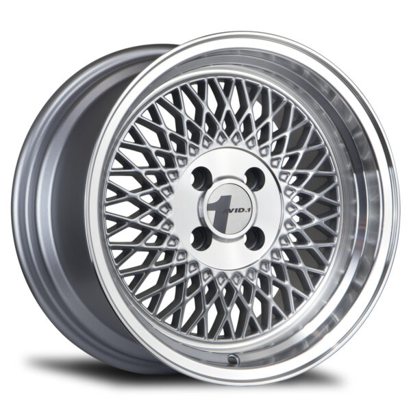 AV-18 15x8.0 4x100 +25 Silver/ Machined Lip