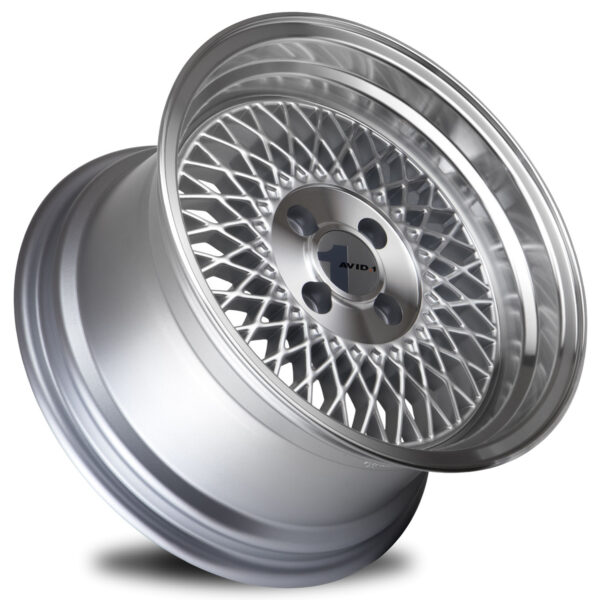 AV-18 15x8.0 4x100 +25 Silver/ Machined Lip - Image 3