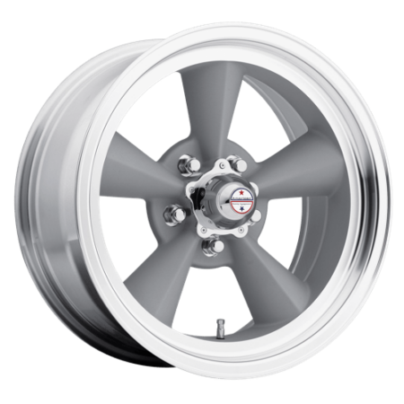 VN309 TT O 17x7 5x114.3 +0 Vintage Silver Machined Lip
