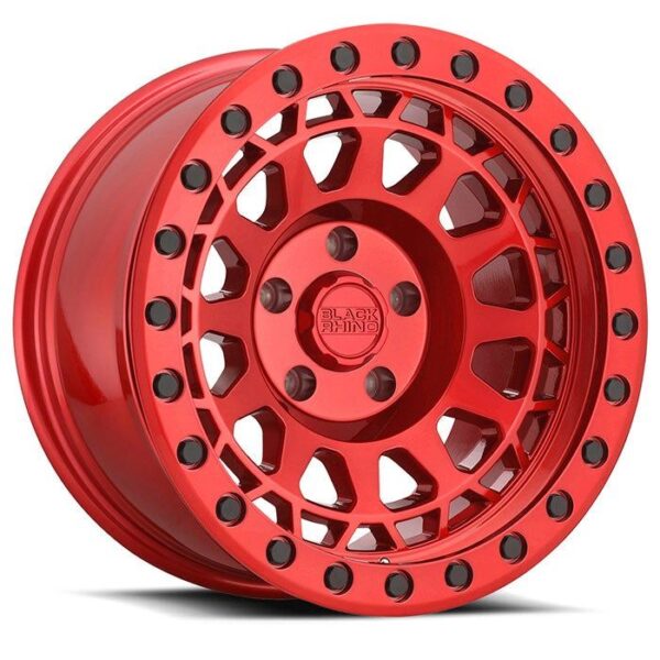 Primm Beadlock 17x8.5 6x139.7 +0 Candy Red W/ Black Bolts