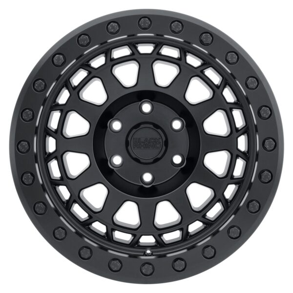 Primm Beadlock 17x8.5 6x139.7 -30 Matte Black W/ Brass Bolts
