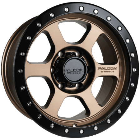 Falcon Offroad T1  17x9 6x139.7 -12 Matte Bronze w/ Black Ring