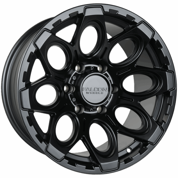 Falcon Offroad T6 Diablo 17x9 6x139.7 -12 Full Matte Black