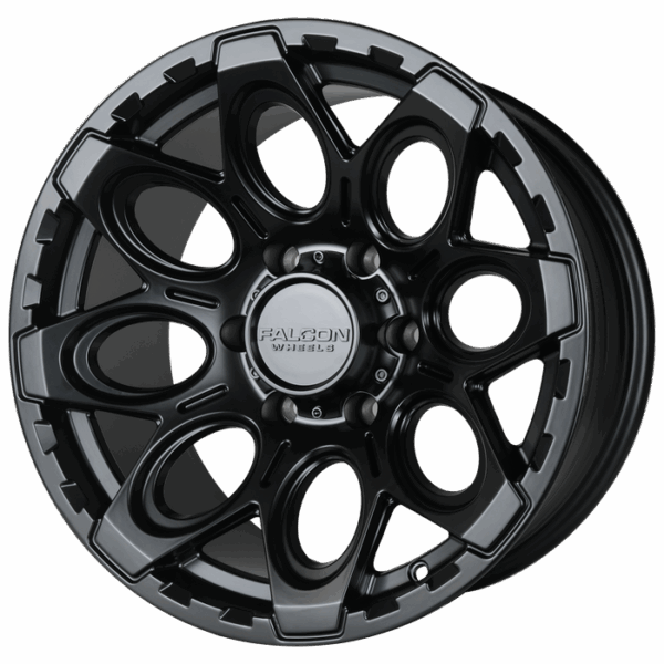 Falcon Offroad T6 Diablo 17x9 6x139.7 -12 Full Matte Black - Image 3