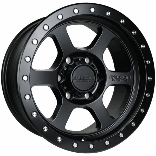 Falcon Offroad T1  17x9 6x139.7 -12 Full Matte Black
