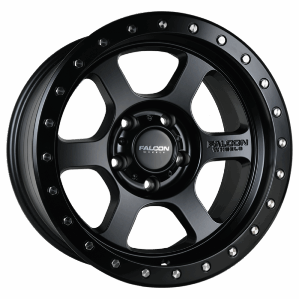 Falcon Offroad T1  17x9 5x127 -12 Full Matte Black