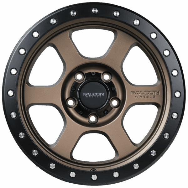 Falcon Offroad T1  17x9 5x127 -12 Matte Bronze w/Matte Black Ring - Image 2