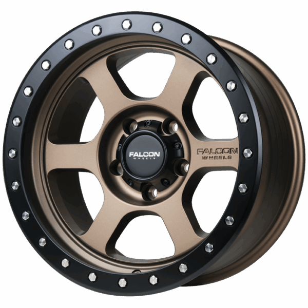 Falcon Offroad T1  17x9 5x127 -12 Matte Bronze w/Matte Black Ring - Image 3