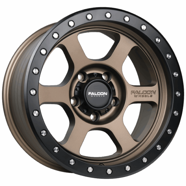 Falcon Offroad T1  17x9 5x127 -12 Matte Bronze w/Matte Black Ring