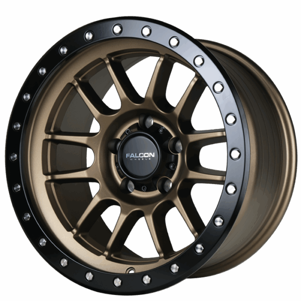 Falcon Offroad T7  17x9 5X127 -12 Matte Bronze w/Matte Black Ring - Image 3