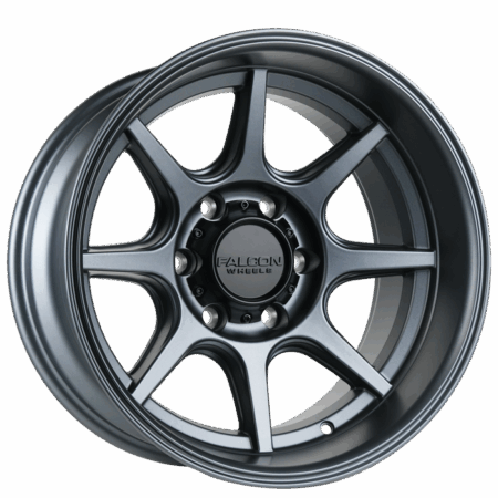 Falcon Offroad T8  17x9 6x139.7 -12 Full Matte Gunmetal