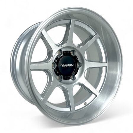 Falcon Offroad T8  17x9 6x139.7 -38 Silver Brush Face