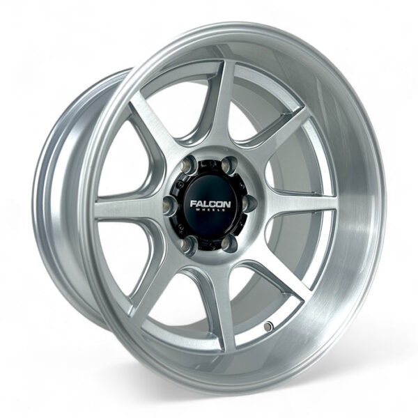 Falcon Offroad T8  17x9 6x139.7 -12 Brushed Silver