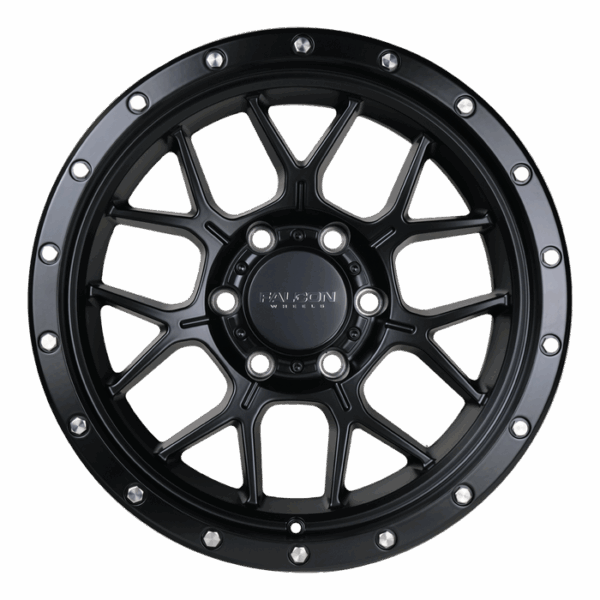 Falcon Offroad TX Titan 17x9 6x139.7 -12 Matte Black w/Matte Black Ring - Image 2