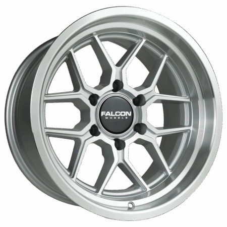 Falcon Offroad TX1 Apollo 17x9 6x139.7 -12 Full Silver w/Machined Face