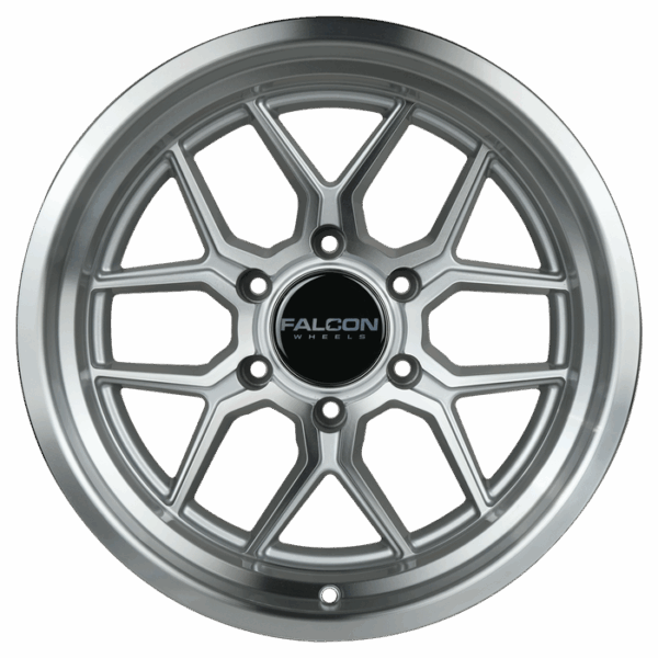 Falcon Offroad TX1 Apollo 17x9 6x139.7 -12 Full Silver w/Machined Face - Image 2