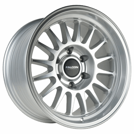 Falcon Offroad TX2 Stratos 17x9 6X139.7 -12 Full Silver w/Machine Face & Lip