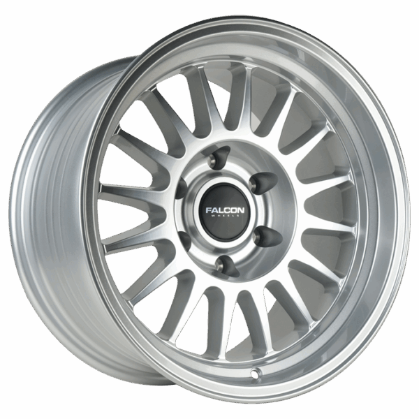 Falcon Offroad TX2 Stratos 17x9 6X139.7 -12 Full Silver w/Machine Face & Lip