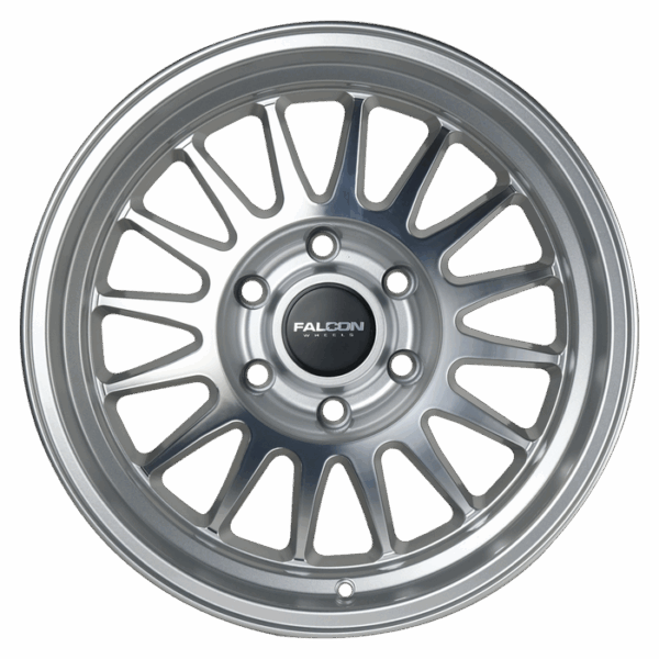 Falcon Offroad TX2 Stratos 17x9 6X139.7 -12 Full Silver w/Machine Face & Lip - Image 2